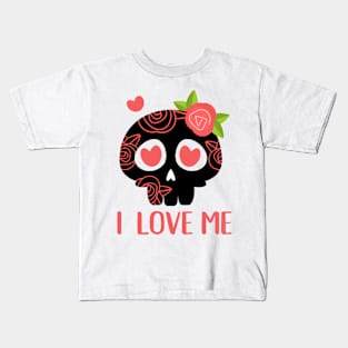 I Love Me Text Art Kids T-Shirt